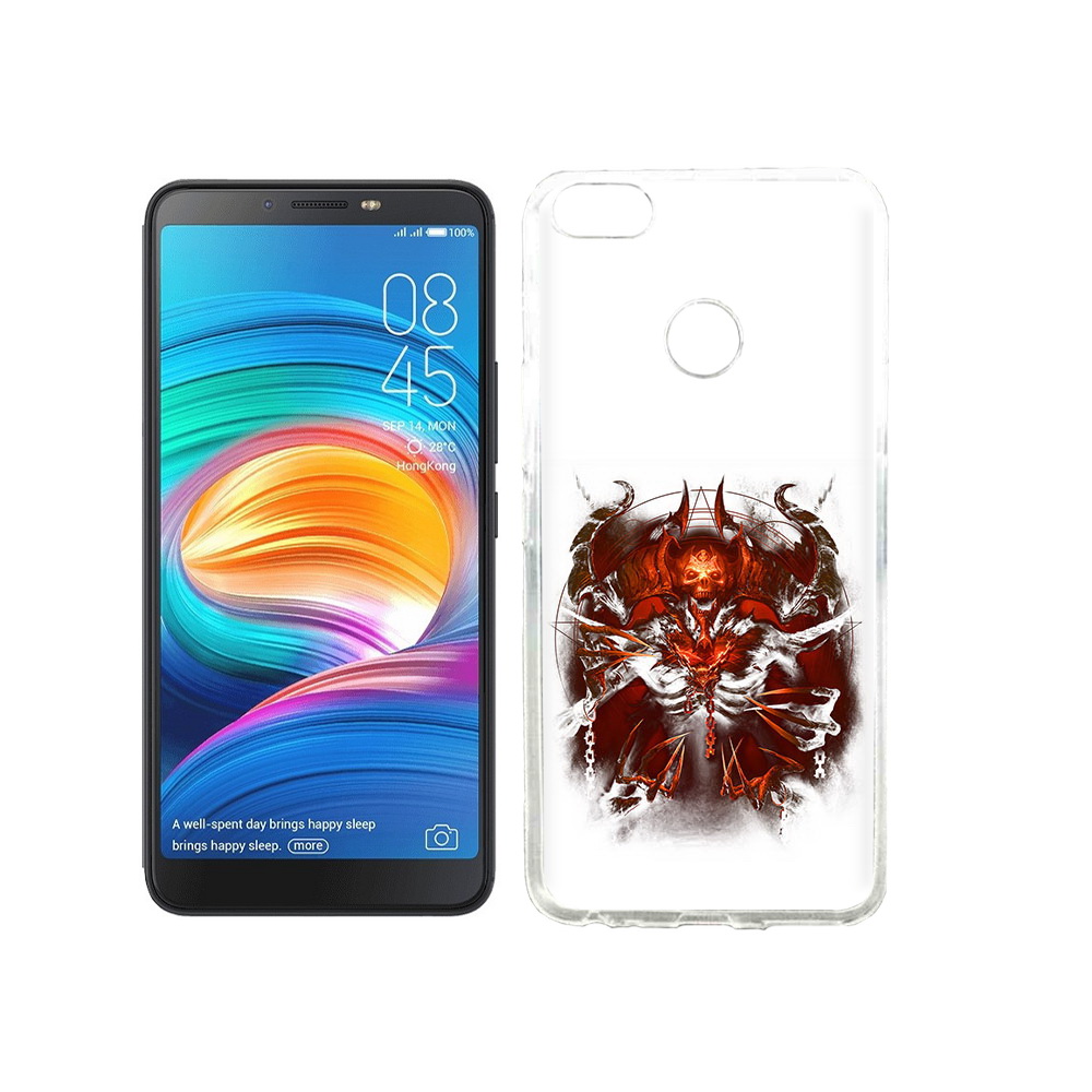 

Чехол MyPads Tocco для Tecno Camon X яркий демон, Прозрачный, Tocco