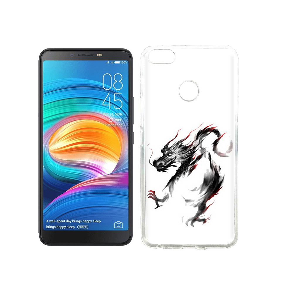 Чехол MyPads Tocco для Tecno Camon X черный дракон