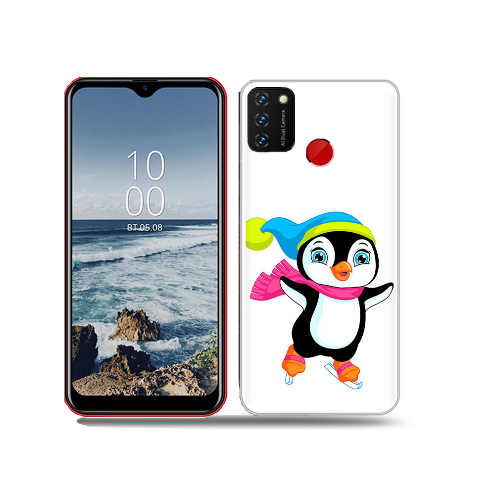 

Чехол MyPads Tocco для BQ 6631G Surf пингвин на коньках, Прозрачный, Tocco