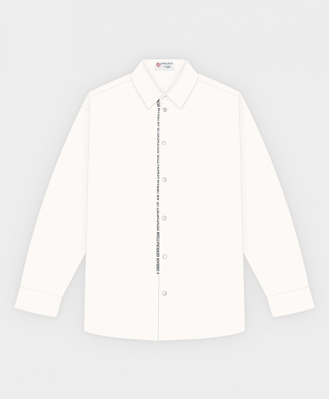 

Рубашка детская Button Blue 222BBBS23060200 цв. белый р. 170, 222BBBS23060200