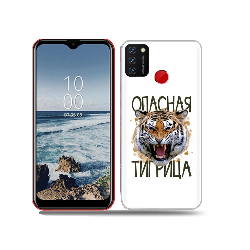 

Чехол MyPads Tocco для BQ 6631G Surf опасная тигрица, Прозрачный, Tocco