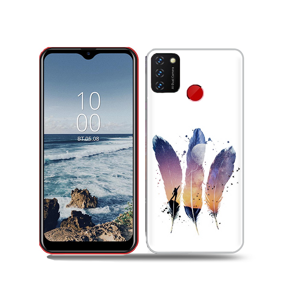 

Чехол MyPads Tocco для BQ 6631G Surf небесные перья, Прозрачный, Tocco