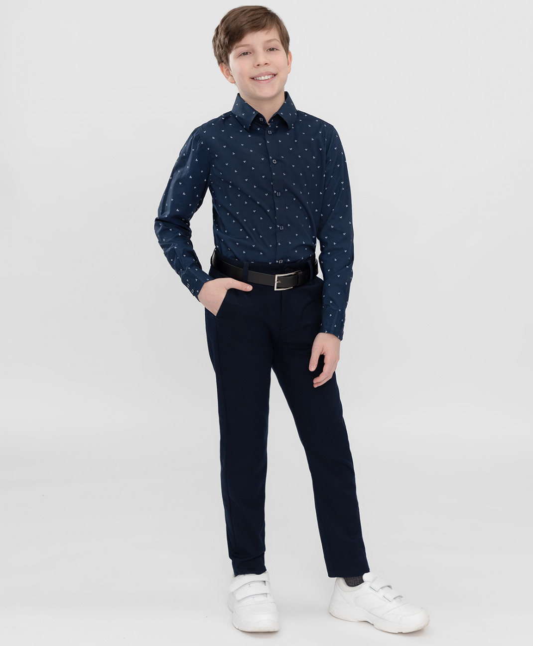 

Брюки детские Button Blue 222BBBS63031000 цв. синий р. 164, 222BBBS6303