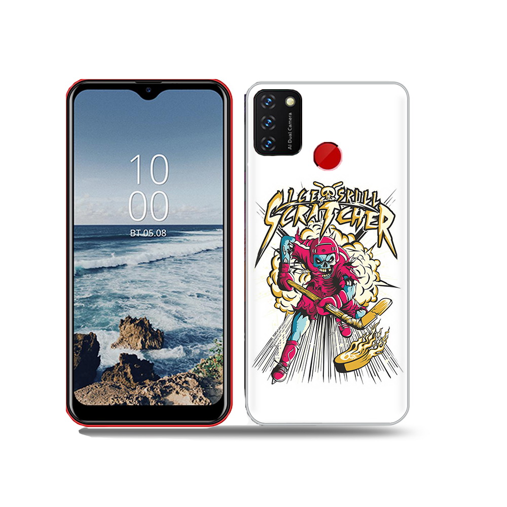 

Чехол MyPads Tocco для BQ 6631G Surf нарисованный скелет хоккеист, Прозрачный, Tocco