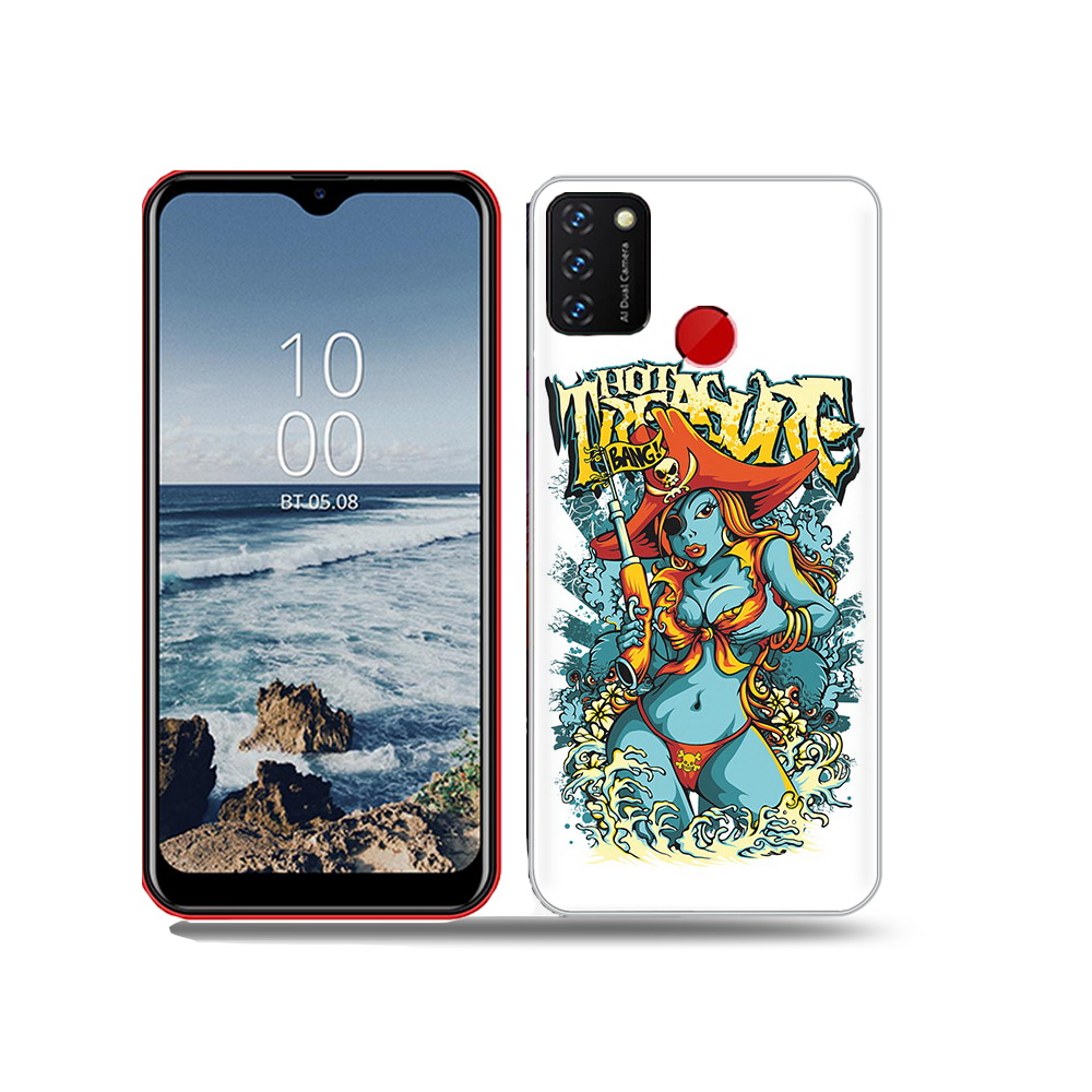 Чехол MyPads Tocco для BQ 6631G Surf нарисованная синяя девушка комикс