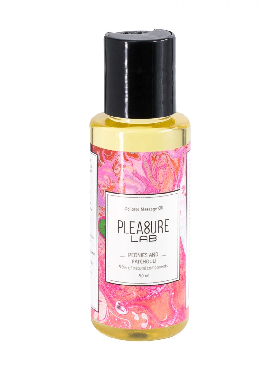 фото Массажное масло pleasure lab delicate с ароматом пиона и пачули 50 мл pleasurelab