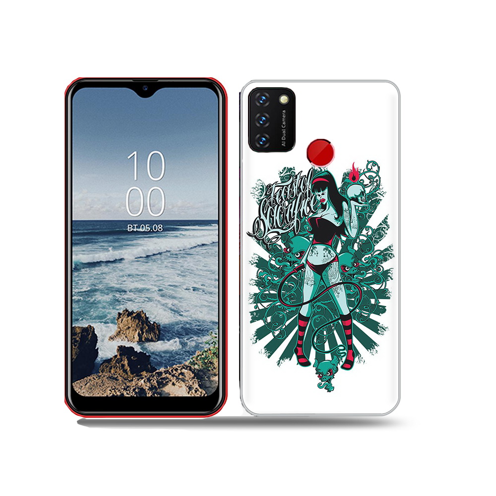 

Чехол MyPads Tocco для BQ 6631G Surf нарисованная девушка в татуировках, Прозрачный, Tocco