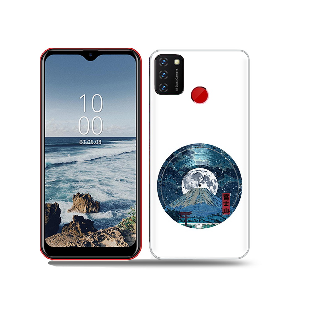 

Чехол MyPads Tocco для BQ 6631G Surf нарисованная виниловая гора с луной, Прозрачный, Tocco