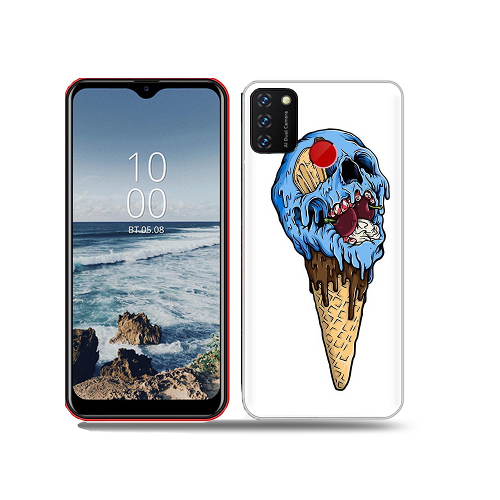 

Чехол MyPads Tocco для BQ 6631G Surf мороженное череп, Прозрачный, Tocco