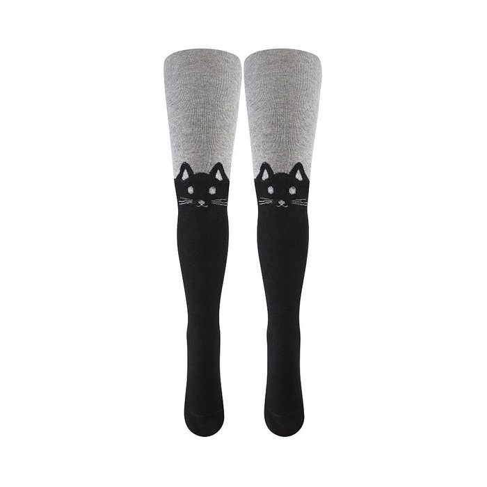 

LB Колготки детские, цвет серо-чёрный, рост 110-116