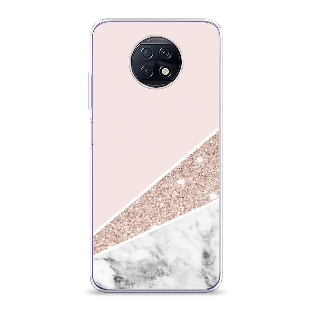

Чехол на Xiaomi Redmi Note 9T "Блестящий розовый мрамор", 39650-3