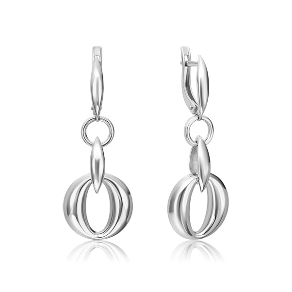 

Серьги из серебра без вставки PLATINA jewelry 02-4968-00-000-0200, 02-4968-00-000-0200