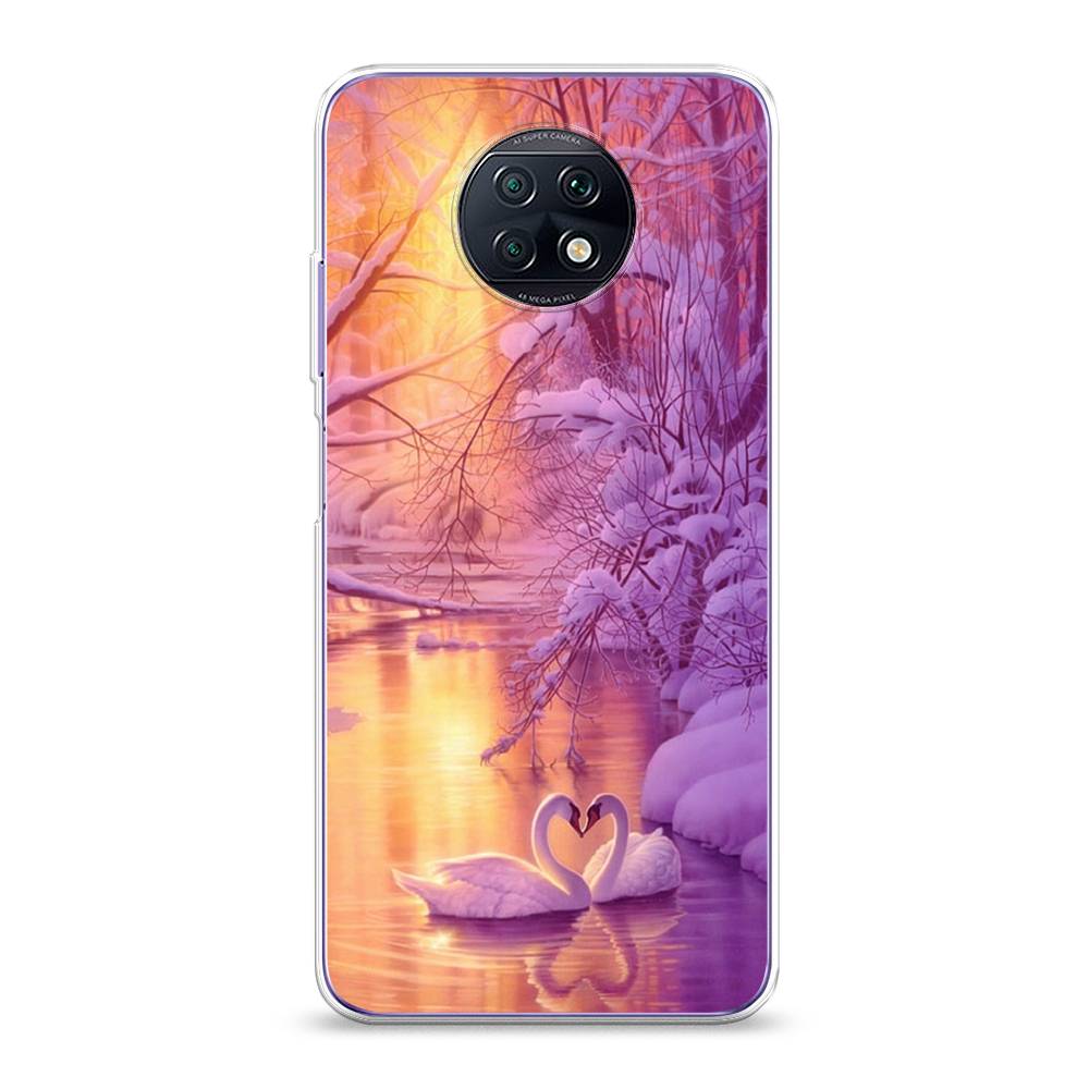 

Чехол на Xiaomi Redmi Note 9T "Зима 1", Фиолетовый;желтый, 39650-2