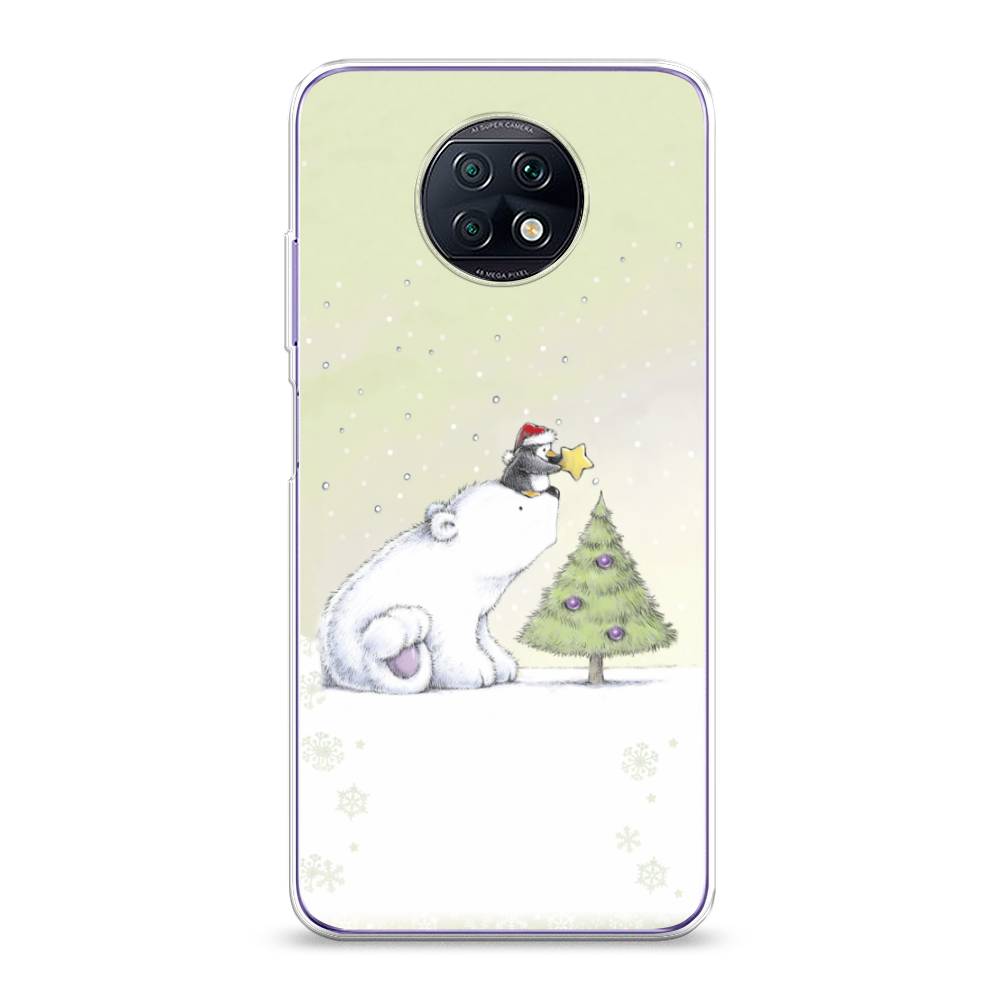

Чехол на Xiaomi Redmi Note 9T "Украшение елки", Белый;бежевый, 39650-5
