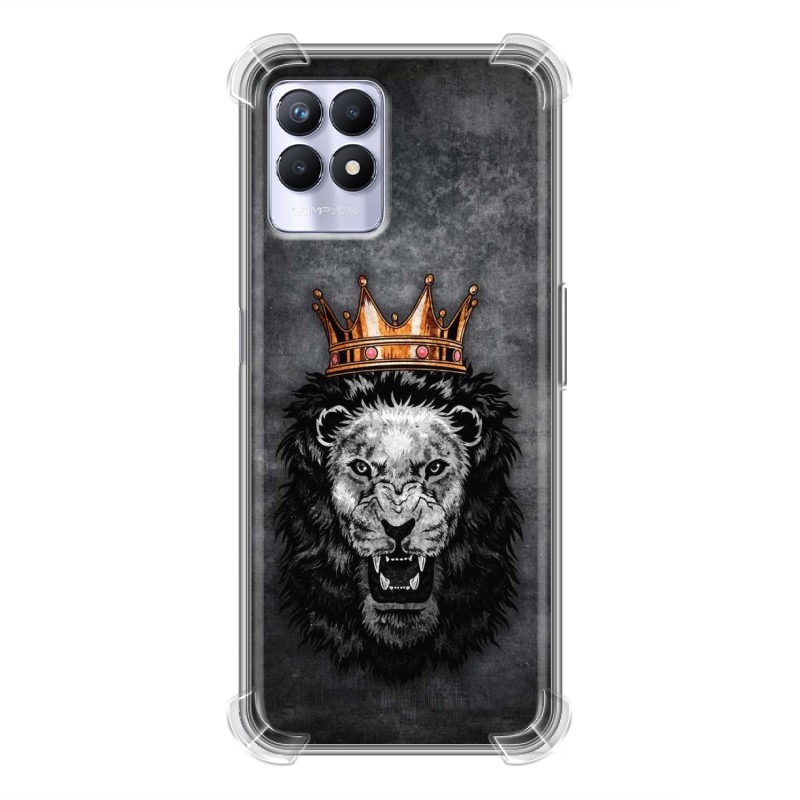 фото Силиконовый с усиленными углами чехол для realme 8i/narzo 50 король лев 100gadgets