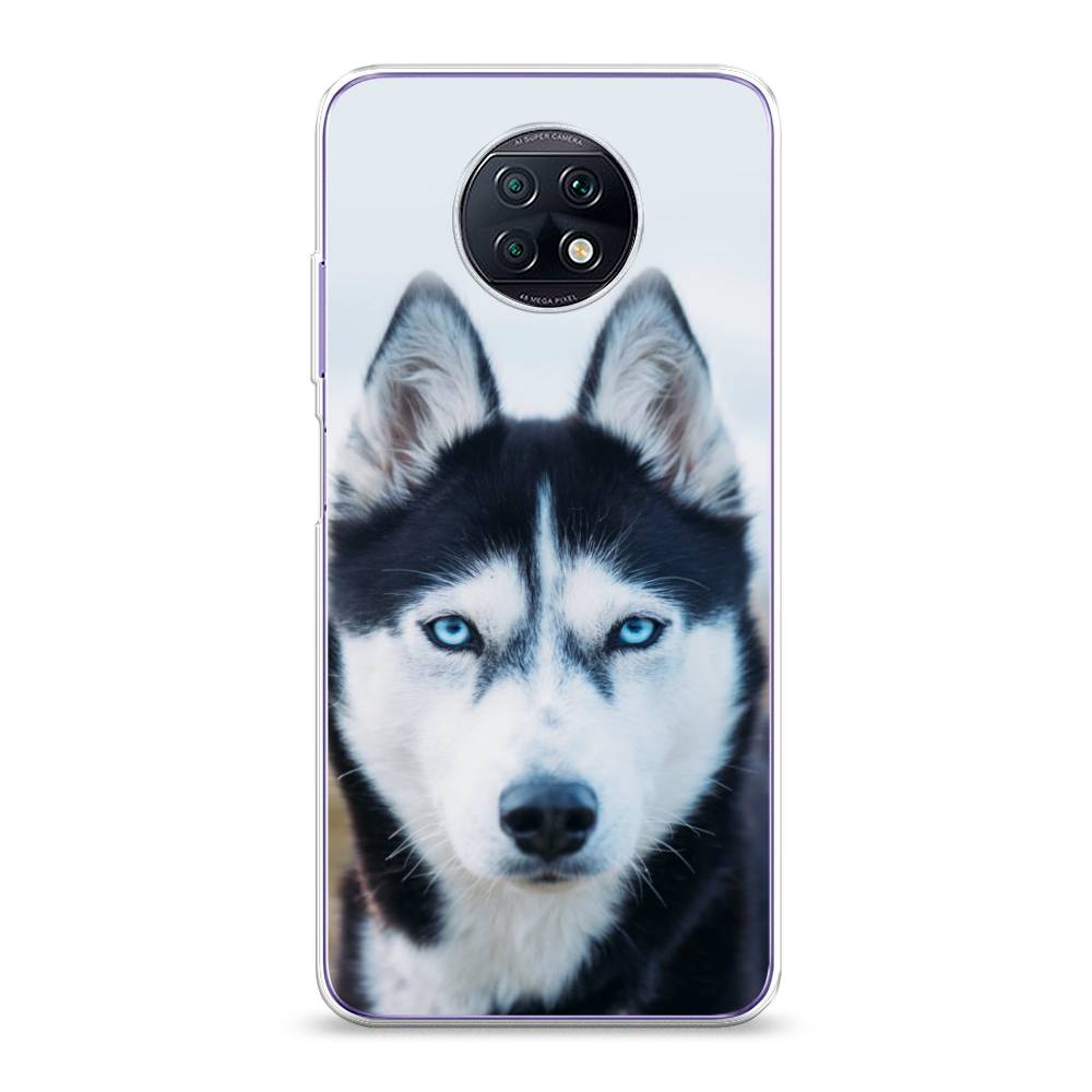 

Чехол на Xiaomi Redmi Note 9T "Хаски 2", Синий;белый, 39650-1