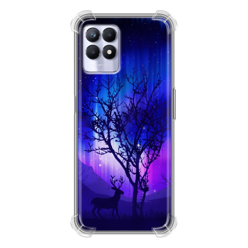 фото Силиконовый с усиленными углами чехол для realme 8i/narzo 50 северное сияние 100gadgets