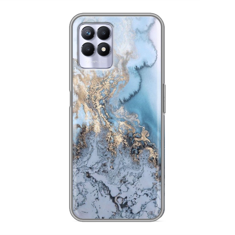 фото Дизайнерский силиконовый чехол для realme 8i / realme narzo 50 креатив дизайн 100gadgets