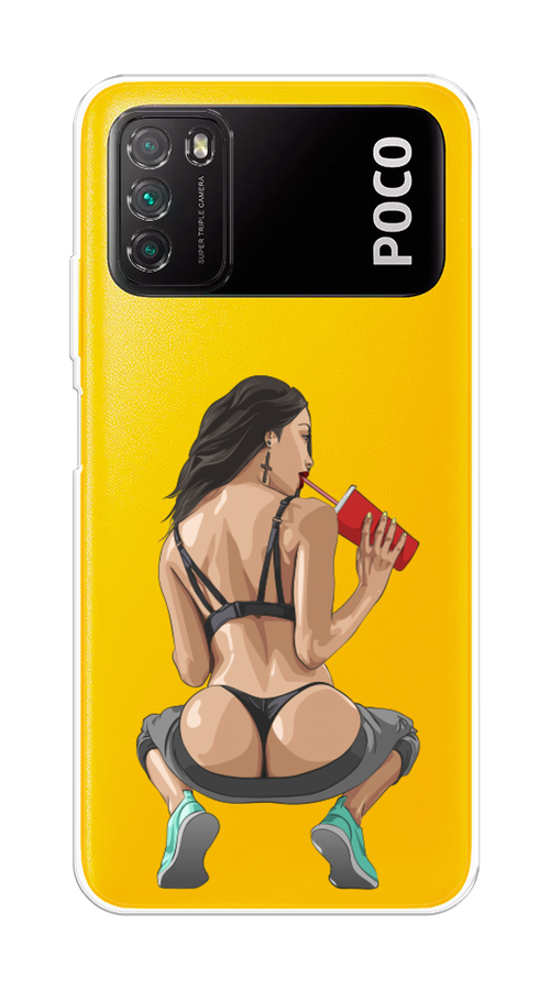 

Чехол на Xiaomi Poco M3 "Сочные булочки", Бежевый;красный;черный, 39550-6