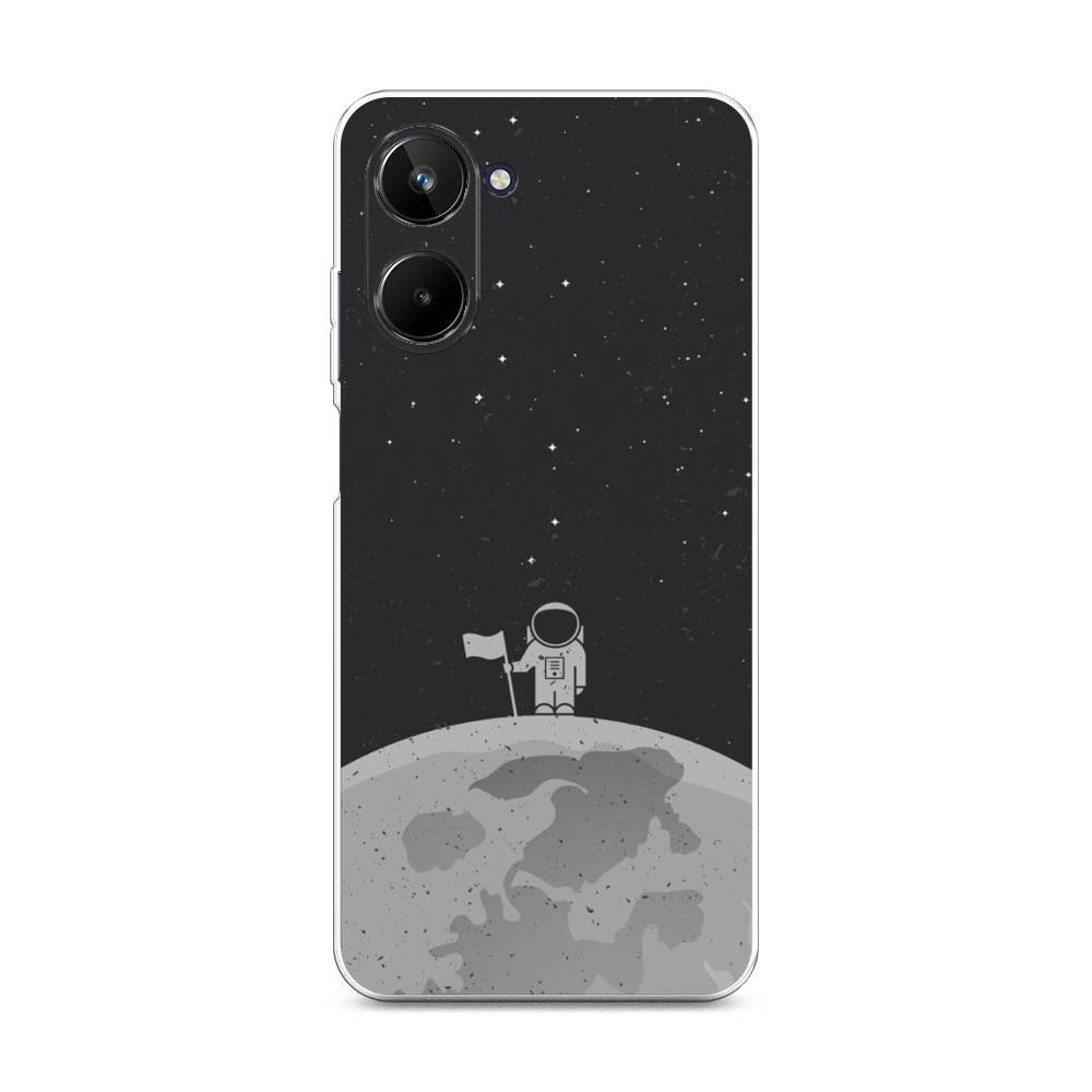 

Чехол Awog на Realme 10 4G "Первый на Луне", Черный, 2512150-4