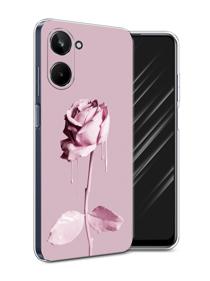 

Чехол Awog на Realme 10 4G "Роза в краске", Белый;розовый, 2512150-8