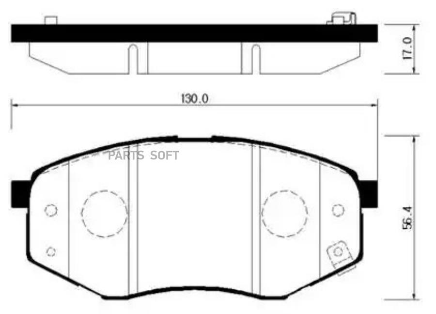 

Тормозные колодки HSB дисковые HP0041