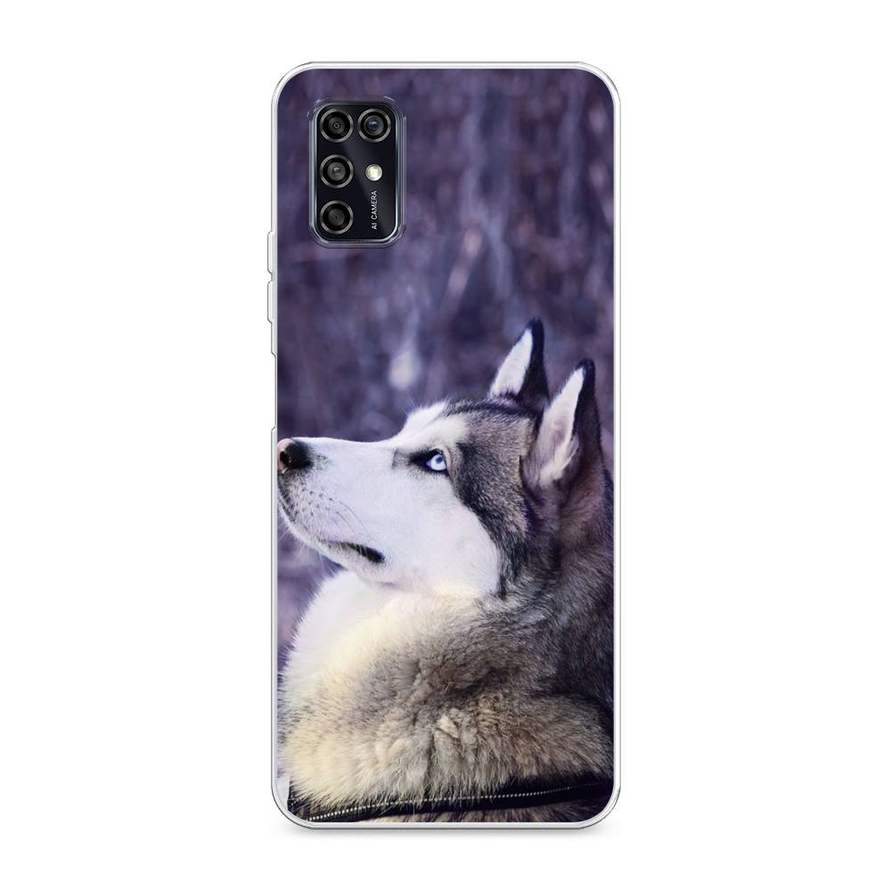 

Чехол для ZTE Blade V2020 Smart "Хаски 1", Фиолетовый;белый, 133850-1