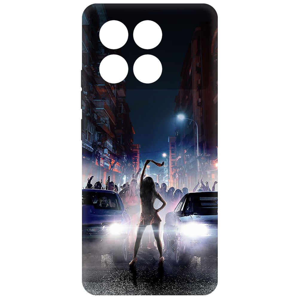 

Чехол-накладка Krutoff Soft Case Форсаж. Стритрейсинг для Poco X6 Pro черный