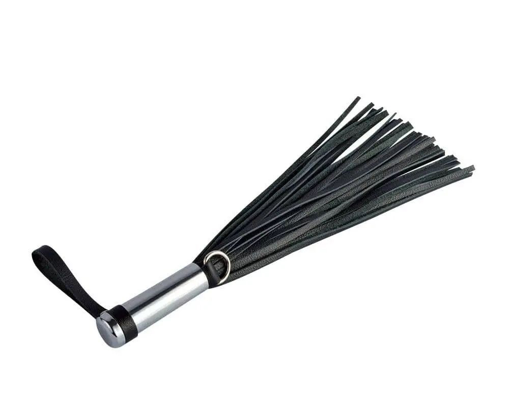 Кистевой флогер Sitabella черный с серебристой ручкой 23 см
