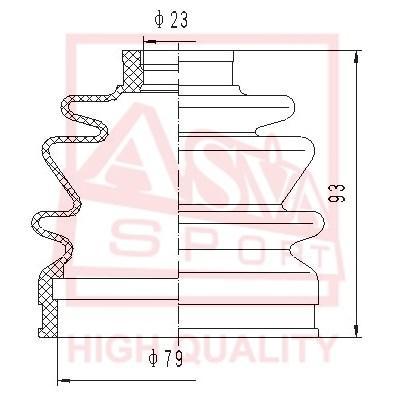 

Пыльник ШРУСа ASVA asbt26