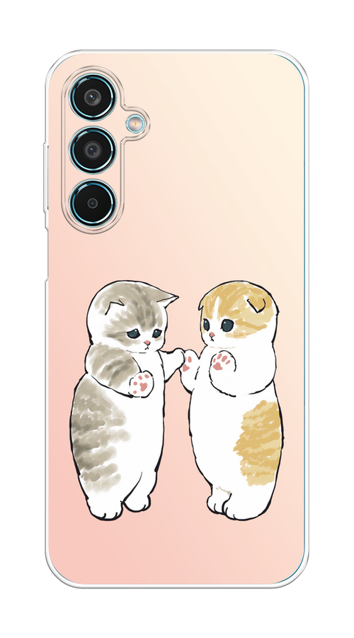 

Чехол на Samsung Galaxy M35 "Пухлые котики", Розовый;бежевый;серый, 2110050-1