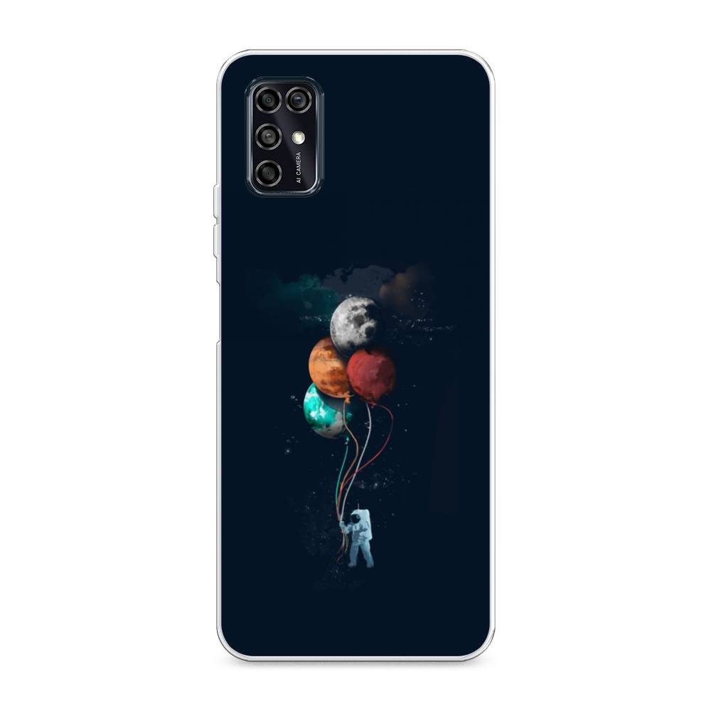 

Чехол для ZTE Blade V2020 Smart "Космонавт с шариками", Разноцветный, 133850-4