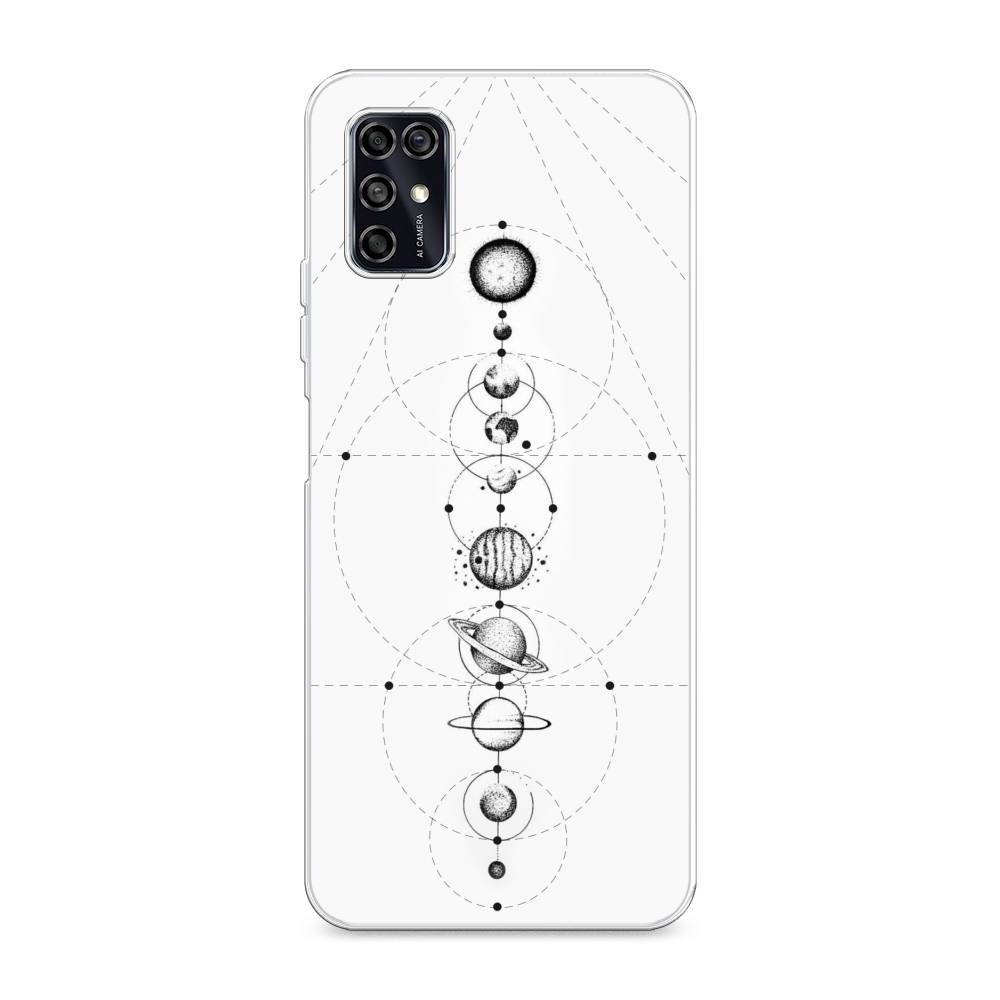 

Чехол для ZTE Blade V2020 Smart "Парад планет", Серый, 133850-2