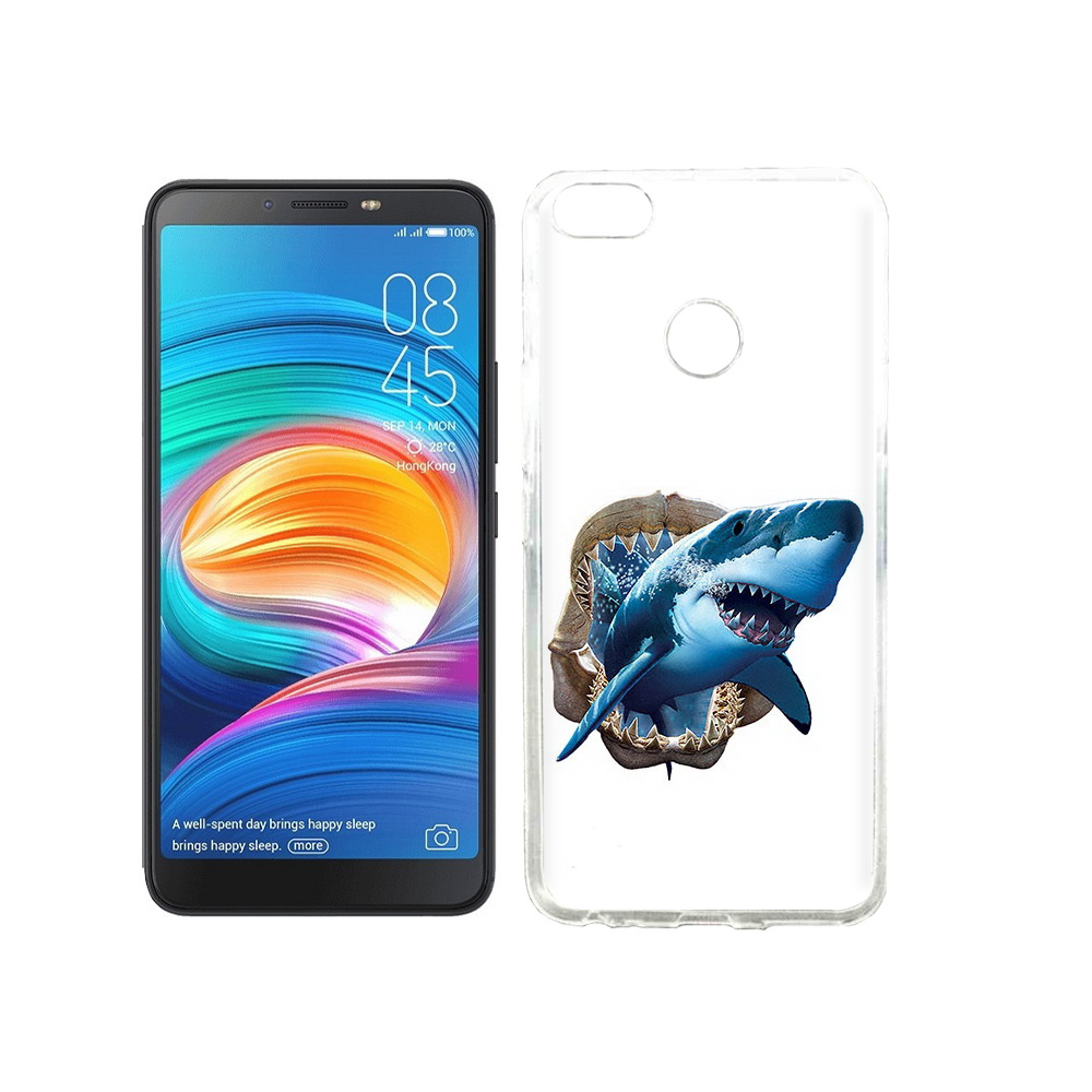 

Чехол MyPads Tocco для Tecno Camon X челюсти, Прозрачный, Tocco