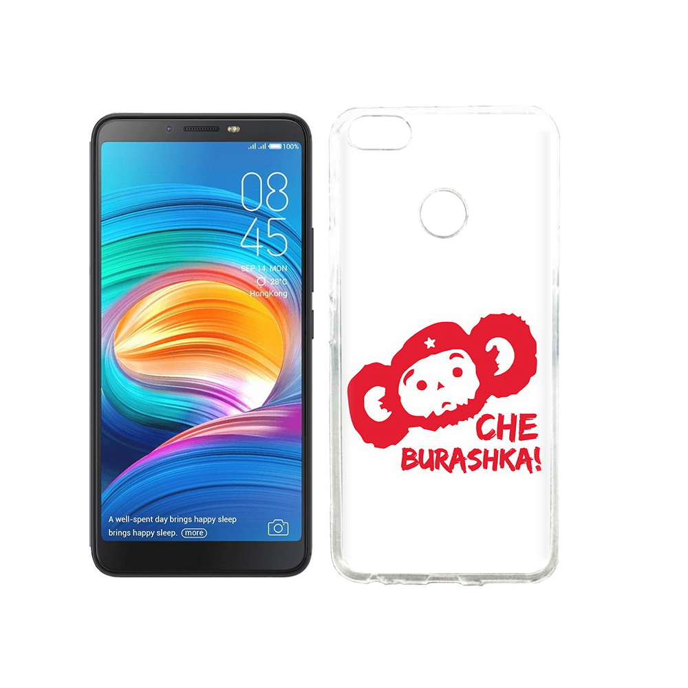

Чехол MyPads Tocco для Tecno Camon X чебурашка, Прозрачный, Tocco