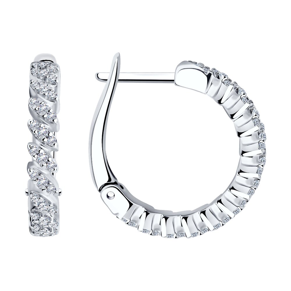 

Серьги из серебра SOKOLOV 94025712, фианит, 94025712