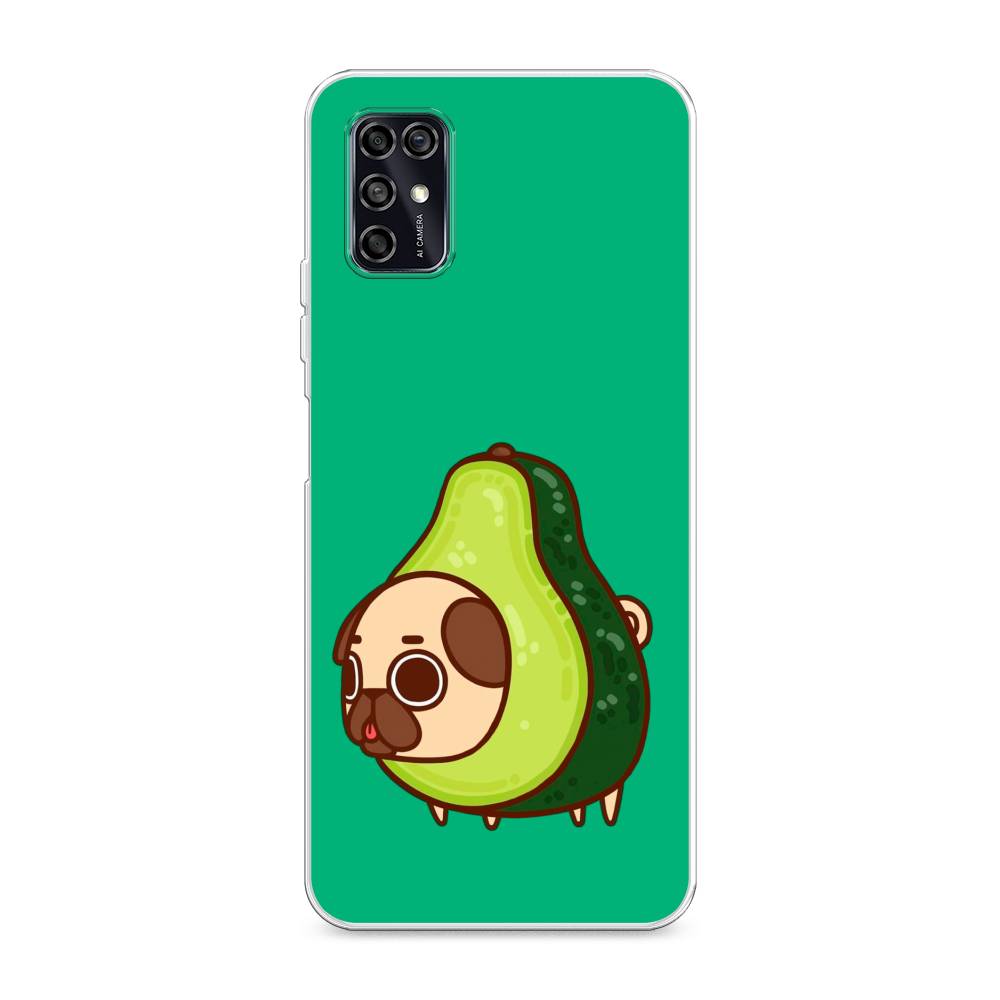 

Чехол для ZTE Blade V2020 Smart "Мопс авокадик", Зеленый, 133850-1