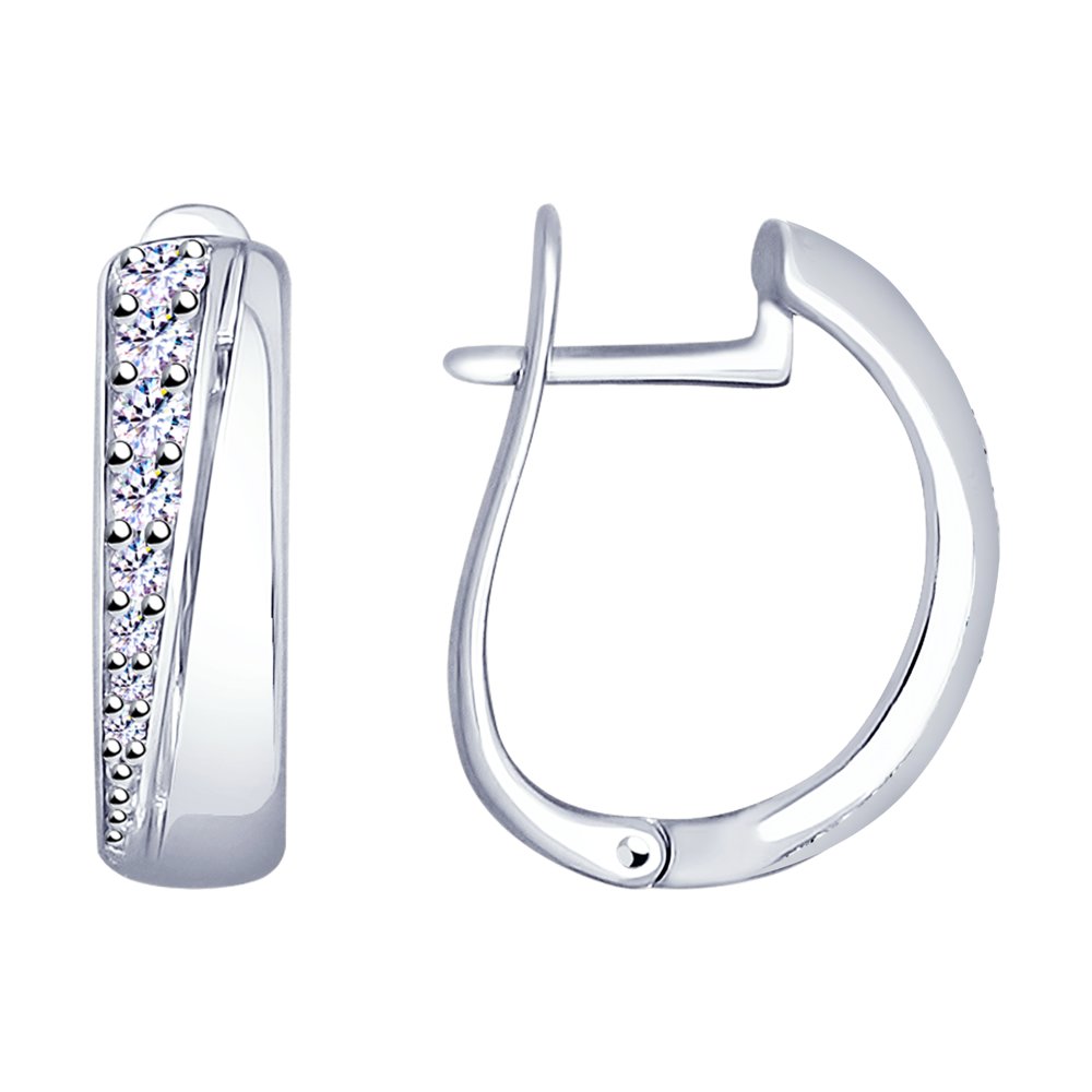 

Серьги из серебра с фианитом SOKOLOV 94022820, 94022820