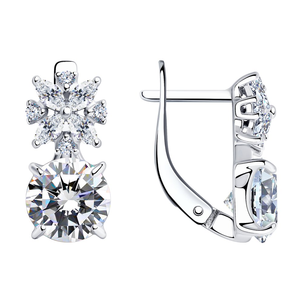 

Серьги из серебра с фианитом SOKOLOV 94022614, 94022614