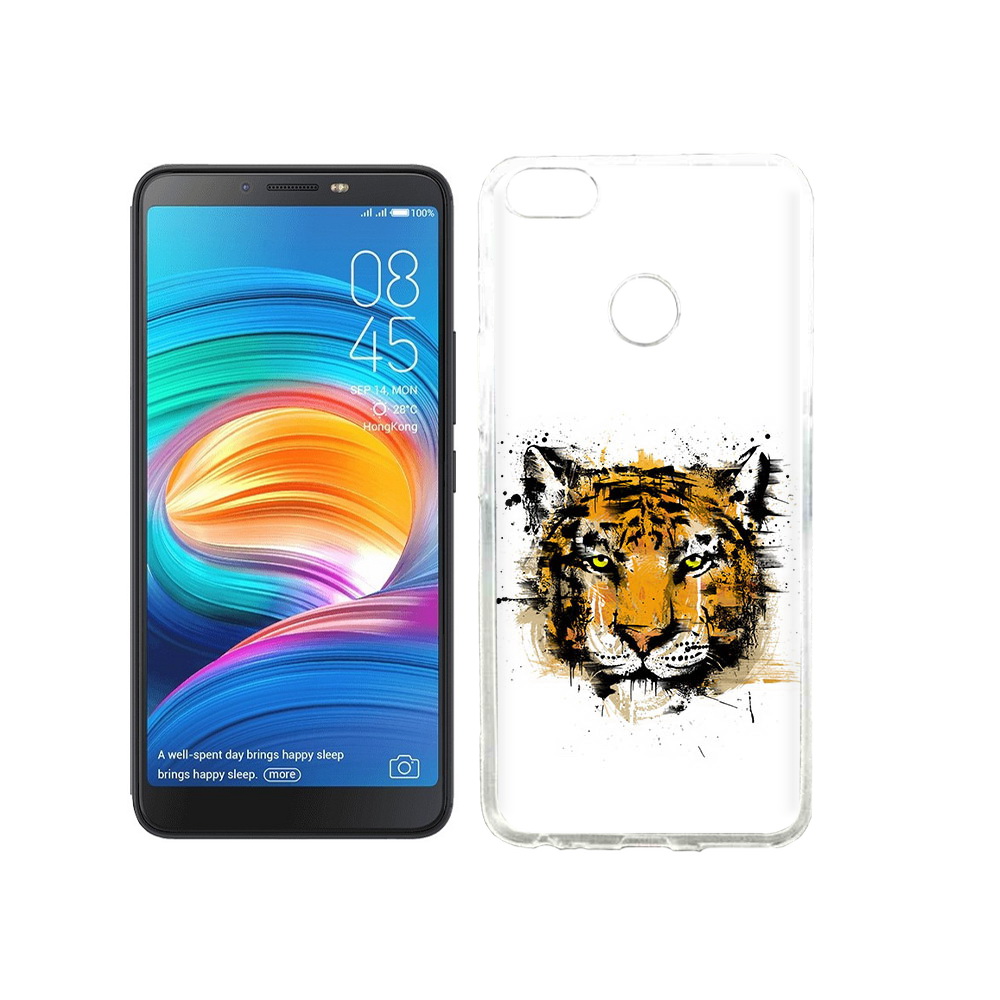 

Чехол MyPads Tocco для Tecno Camon X тигруля, Прозрачный, Tocco