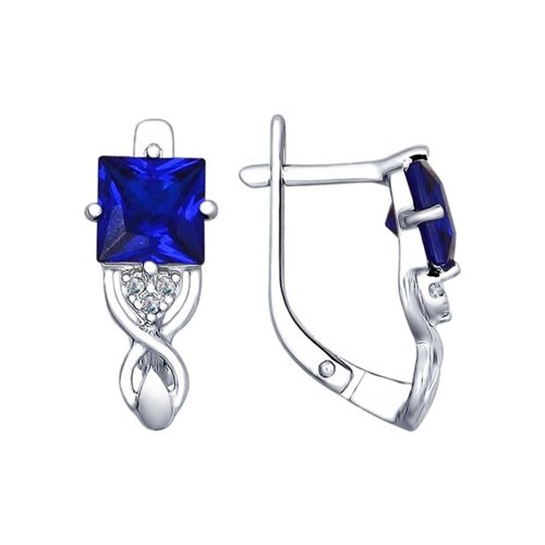 

Серьги из серебра с фианитом SOKOLOV 94022387, 94022387