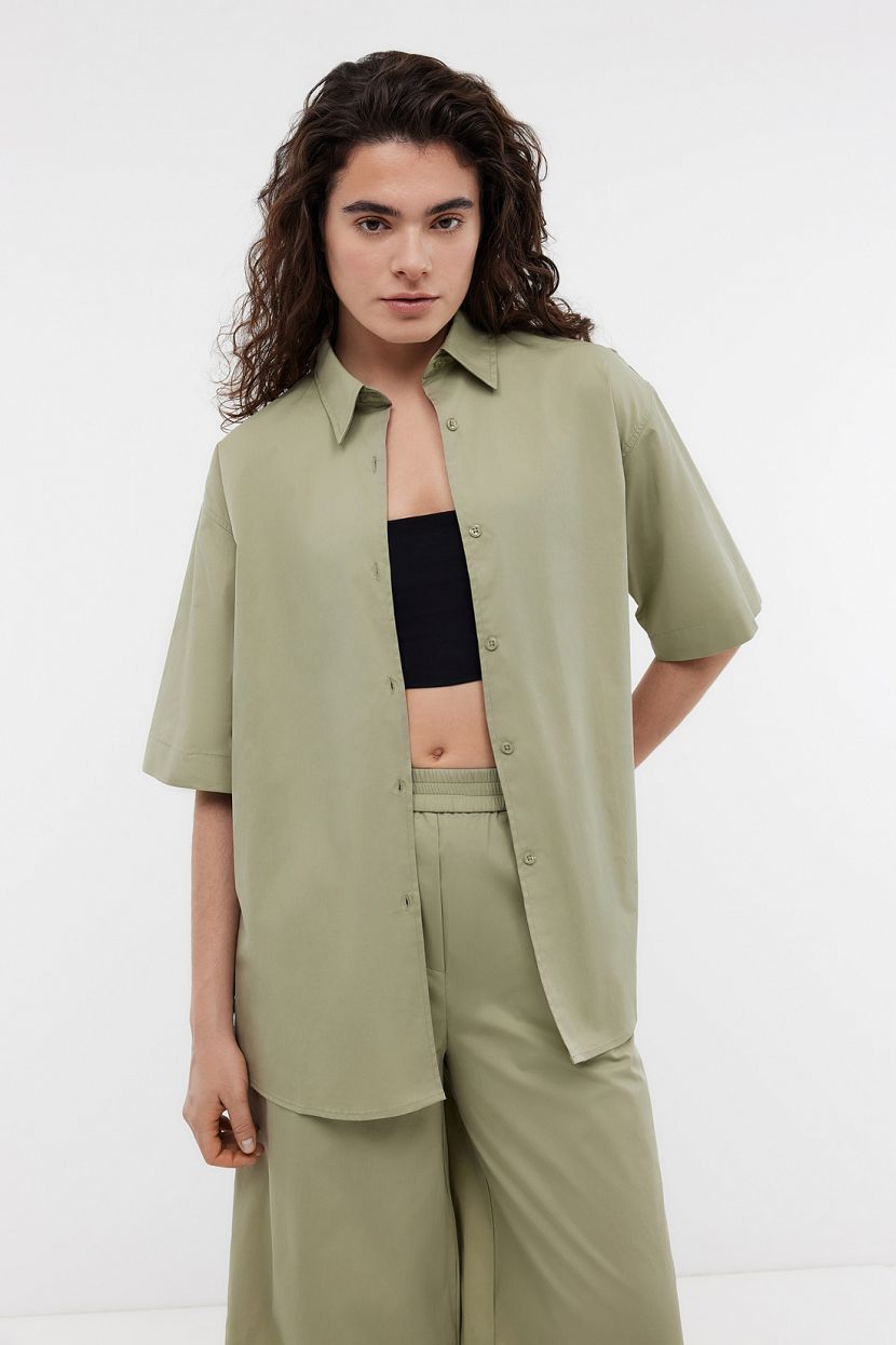 Рубашка женская Baon B1924025 зеленая XS