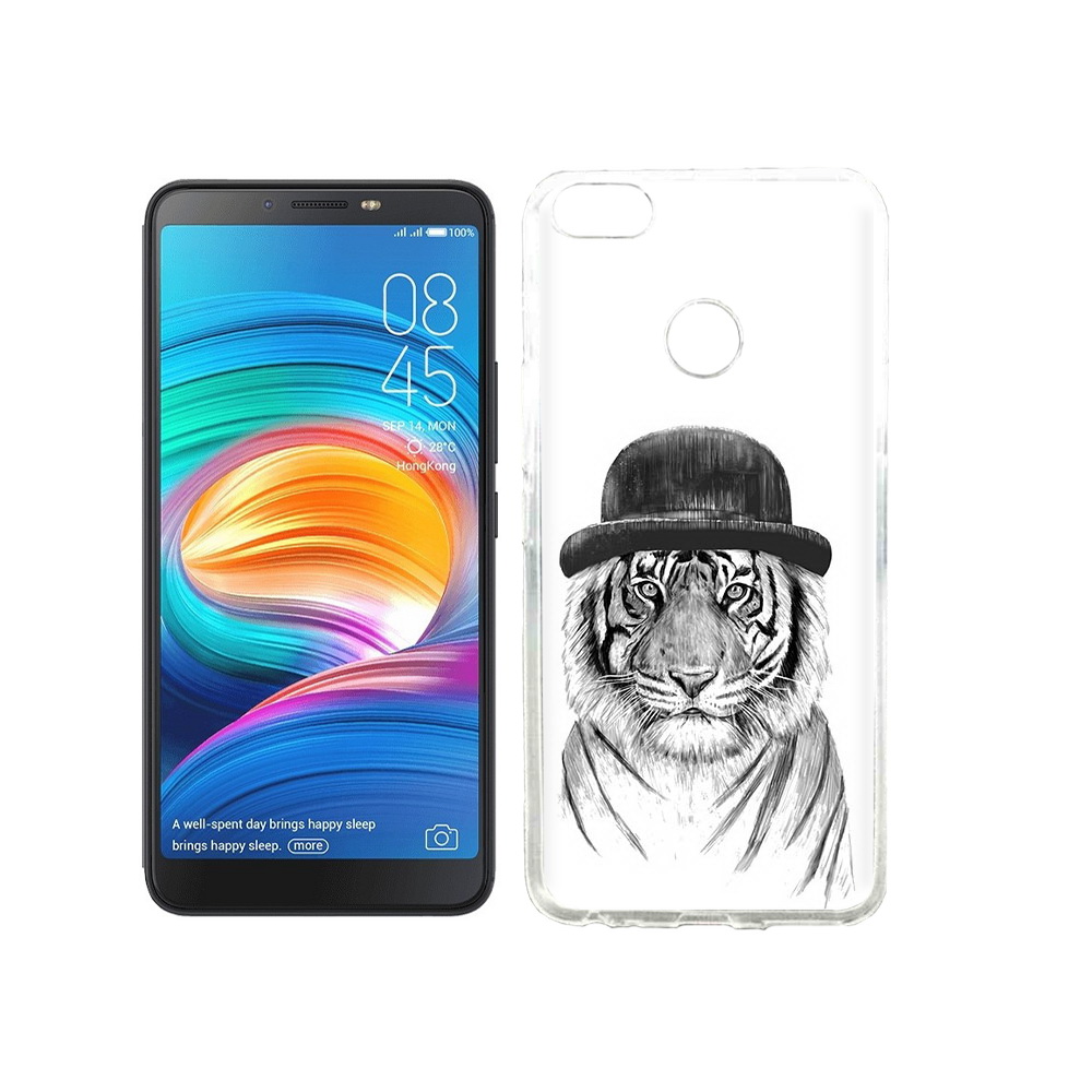 

Чехол MyPads Tocco для Tecno Camon X тигр британец, Прозрачный, Tocco
