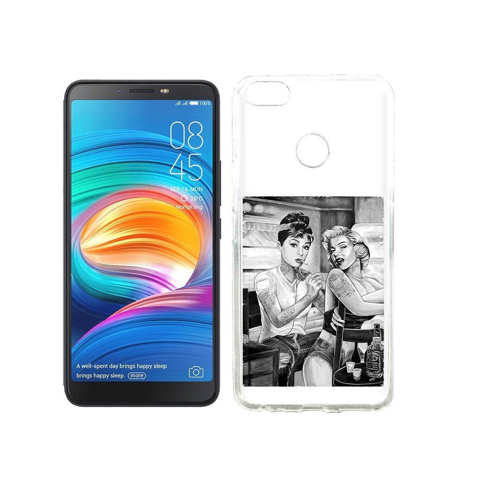 

Чехол MyPads Tocco для Tecno Camon X тату мастер, Прозрачный, Tocco