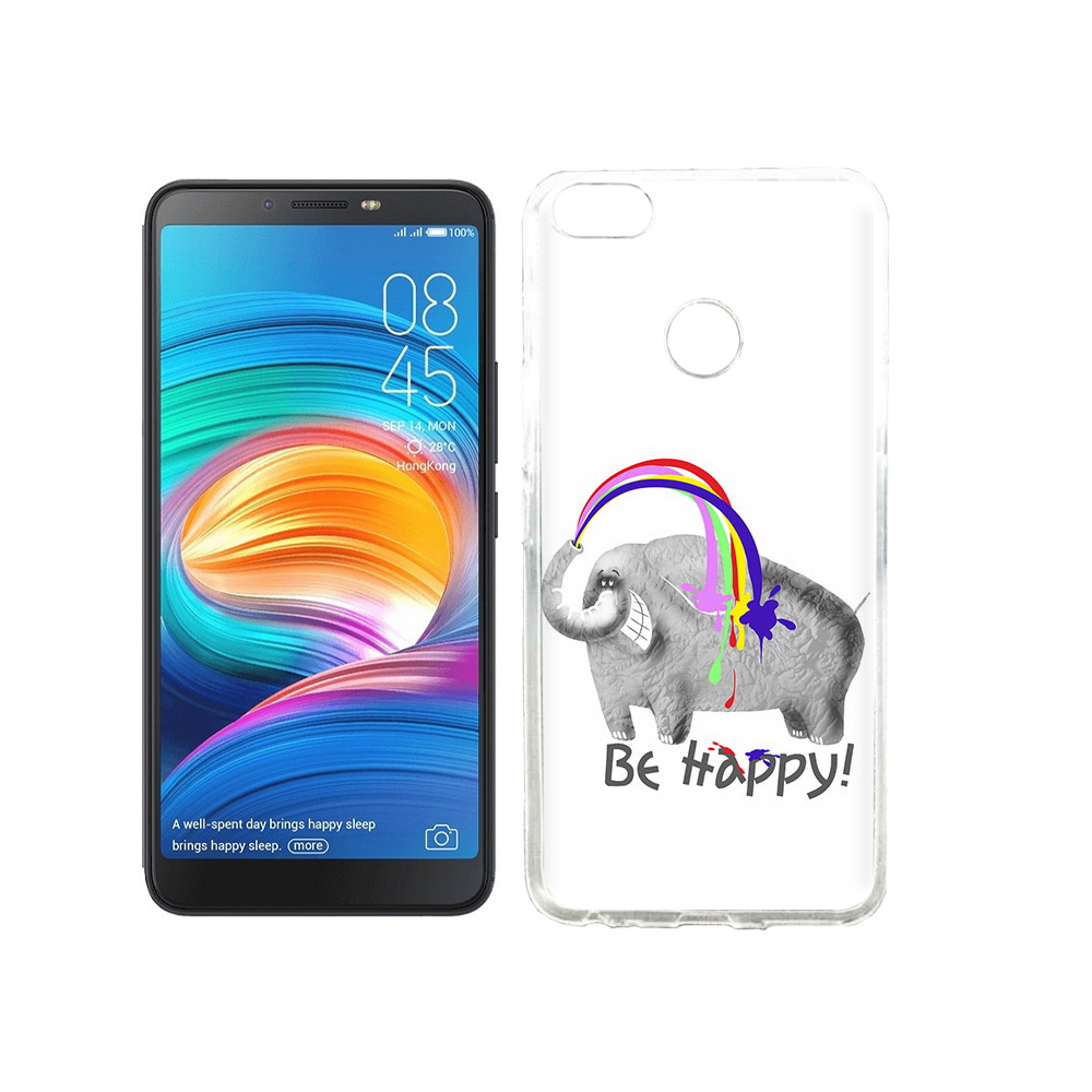 

Чехол MyPads Tocco для Tecno Camon X счастливый слон, Прозрачный, Tocco