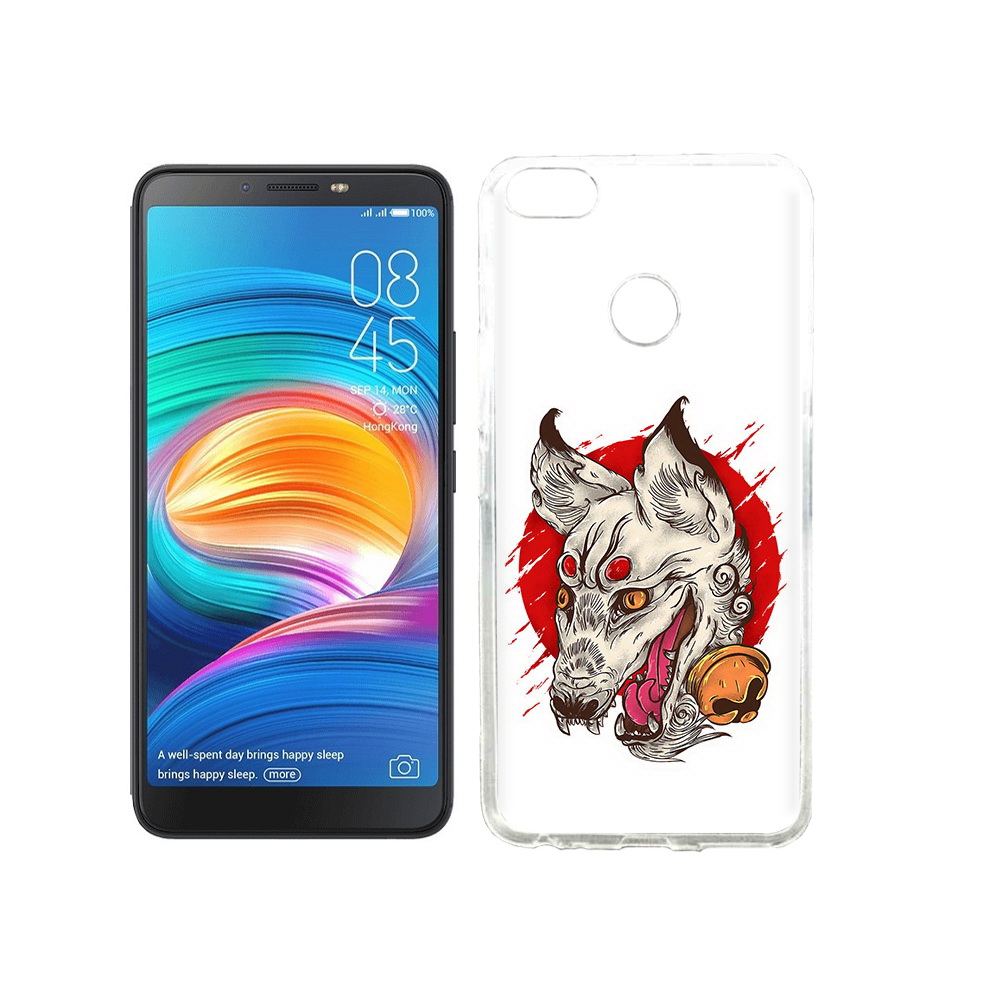 

Чехол MyPads Tocco для Tecno Camon X страшная собака, Прозрачный, Tocco