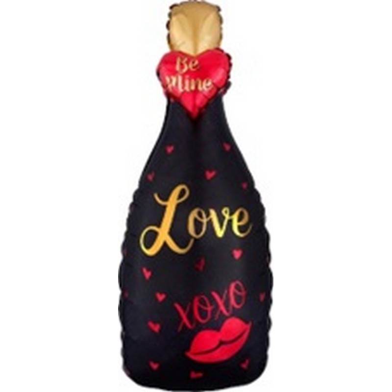 

Шар фольгированный Шампанское LOVE фигура с гелием, Разноцветный, Шампанское LOVE