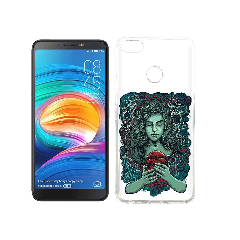 

Чехол MyPads Tocco для Tecno Camon X спящая девушка, Прозрачный, Tocco