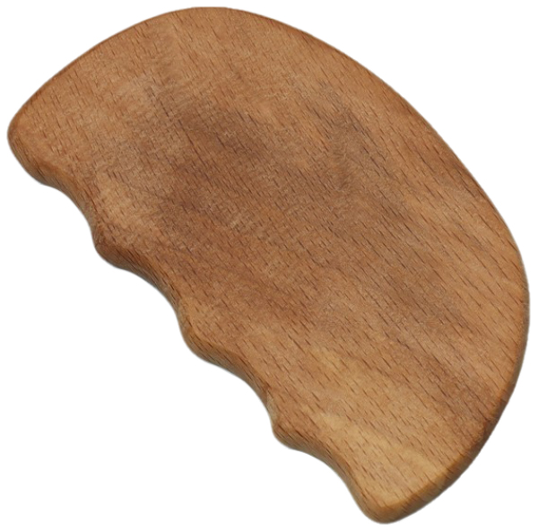 Массажёр Гуаша «Волна», 9 x 5,5 см, деревянный 7673677 backwood массажер для спины шеи и тела 5 ти роликовый деревянный
