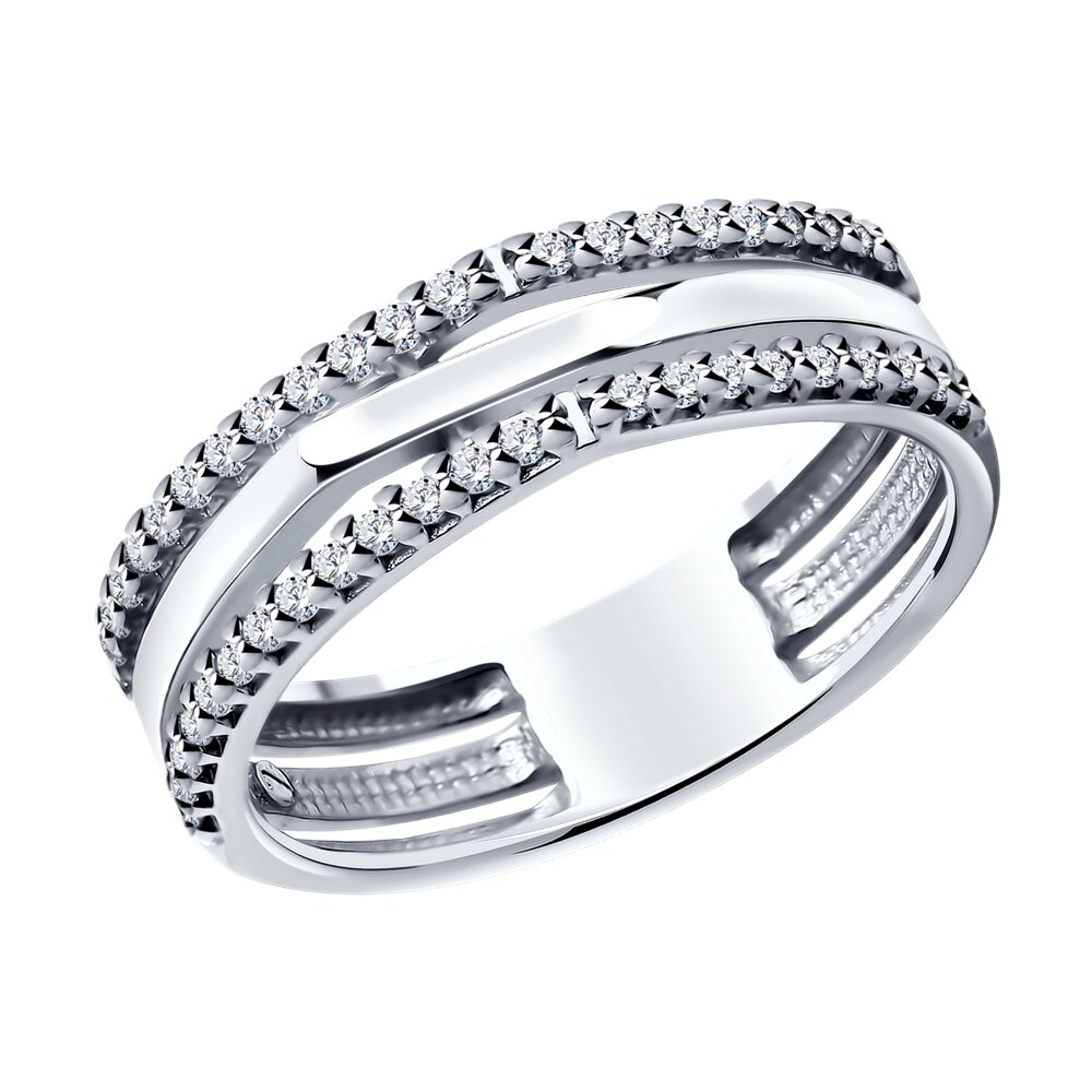

Кольцо из серебра р. 19 SOKOLOV 94013696, фианит, 94013696